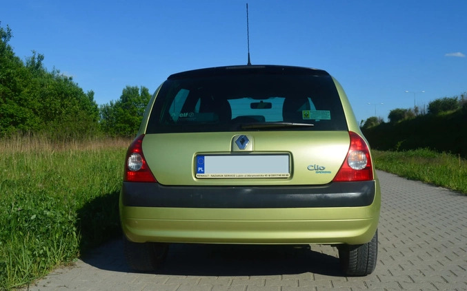 Renault Clio cena 7800 przebieg: 113500, rok produkcji 2003 z Warszawa małe 56